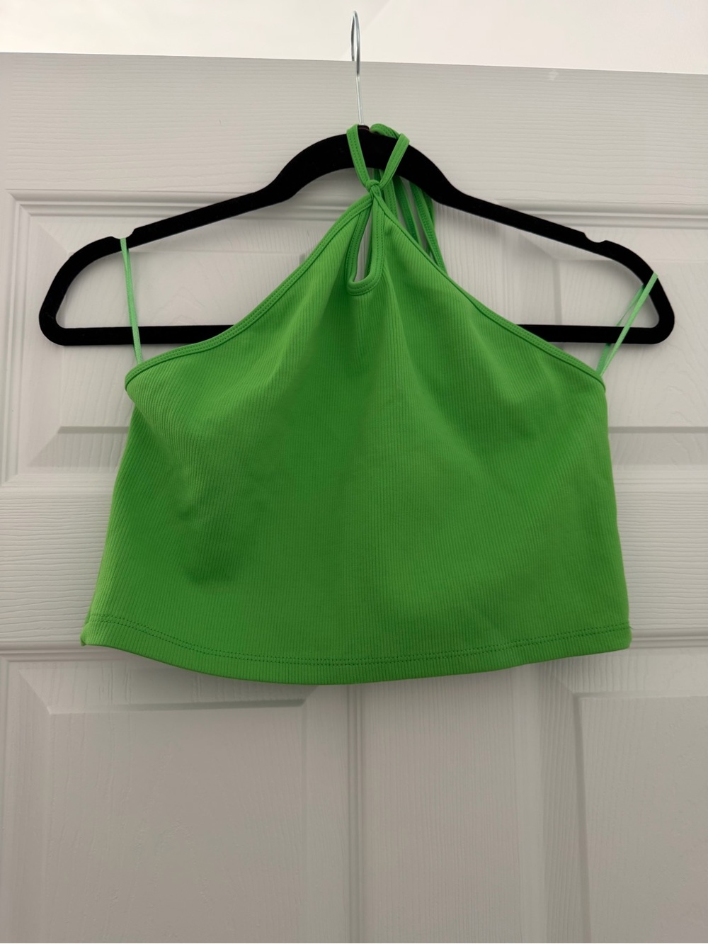 Zara Neon Green Halter Crop Camisole